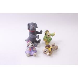 Pound Puppies, Poseable, PVC Figurine, Lot, Tonka, Vintage Toy, ~ 251112-WH 1397